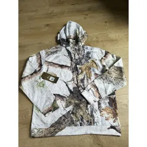 NWT Womens Mossy Oak white camo‎ pullover perfect hoodie outdoor hiking size L thumbnail 2