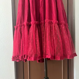 R. Vivimos wine red halter open back swing dress thumbnail 5