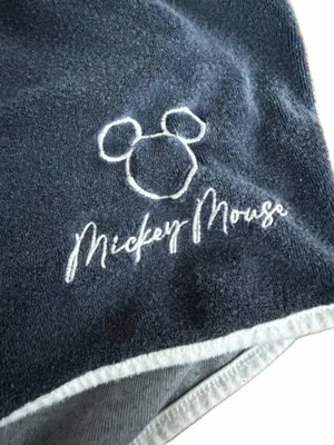 Disney Navy Terry Athletic Shorts with Light Gray Trim thumbnail 2