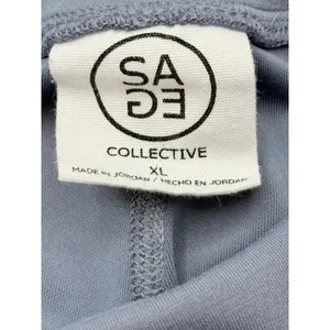 Sage Collective Soft Knit Scuba Joggers Blue Gray Pockets Size XL Lounge Pants‎ thumbnail 7