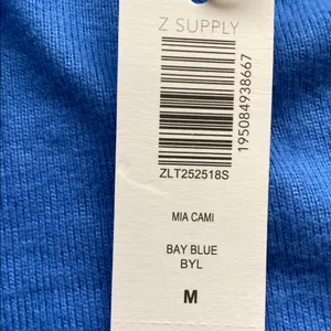 Z Supply Mia blue cami tank top NWT thumbnail 4