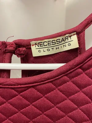 Necessary Clothing Burgundy Peplum Bodycon Dress thumbnail 4