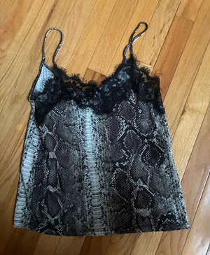 Zara lace snakeskin cami thumbnail 1