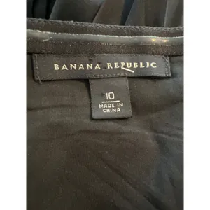 Banana Republic Womens Black 100% Silk Strapless Pleated Midi Dress Size 10 thumbnail 6
