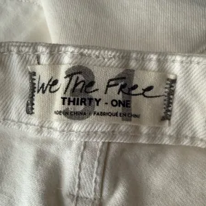 We The Free Skirt 31 White Distressed Denim Button Fly Pockets Free‎ People thumbnail 5
