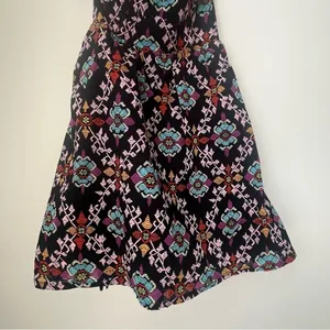Anthropologie Edme & Esyllte Black Floral Halter Dress Size 4 thumbnail 3