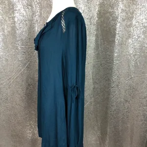 Free people blue top boho festival women's size‎ XS thumbnail 2