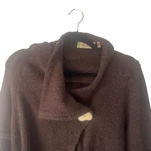 True Grit Women's Size Large Brown Chunky Button Hippie‎ Knit Sweater thumbnail 2
