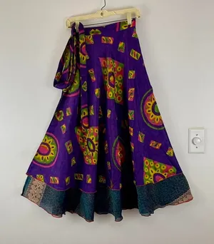 Reversible Maxi Wrap Skirt BINS616 thumbnail 1
