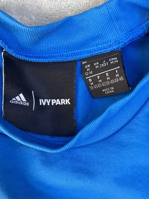 Adidas Ivy Park Cropped Long Sleeve Performance Top Gym Training Workout Size M thumbnail 5