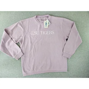 Pressbox Purple LSU‎ Tigers Vintage Wash Pullover Cord Comfy Sweatshirt XL NWT thumbnail 4