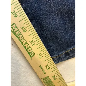 Gap Straight Boy Cut Jeans Womens 6 Long Blue Dark Wash Denim‎ 372071 thumbnail 5