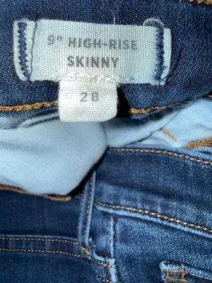 Madewell 9" High-Rise Skinny Jeans Dark Wash Denim size-28 thumbnail 3