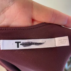Alexander Wang T by women’s burgundy mesh inset fitted knit dress size small S thumbnail 11