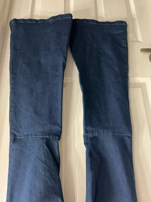 Free People Dark Blue Flare Jeans thumbnail 5