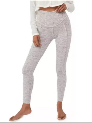 FREE PEOPLE FP MOVEMENT Hybrid Exposed Seam High‎ Rise Leggings Gray Size Small thumbnail 3