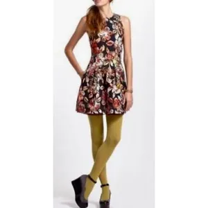 Anthropologie LEIFSDOTTIR Adelita Floral Brocade Metallic‎ Dress Party Size 2 thumbnail 13