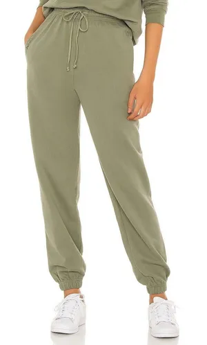 SNDYS Lounge Luxe Sweatpants Khaki Green Drawstring Active Wear Revolve Womens 6 thumbnail 1