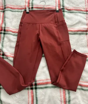 Burgundy Leggings Red Size M thumbnail 1