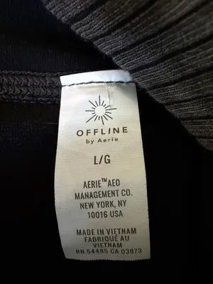 Aerie OFFLINE OG High Rise Acid Wash Pocket Leggings Gray L thumbnail 5