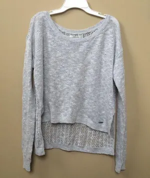 Abercrombie Grey Knit Sweater thumbnail 1
