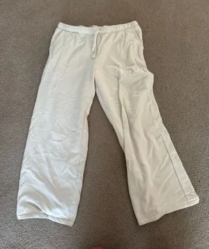 auden white wide leg sweat pant thumbnail 1