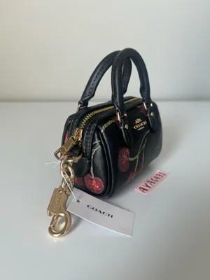 Coach Mini Rowan Bag Charm With Cherry Print thumbnail 3