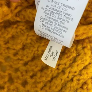 Madewell Mustard Chunky Knit Sweater Small Boho Cozy Cottagecore thumbnail 7
