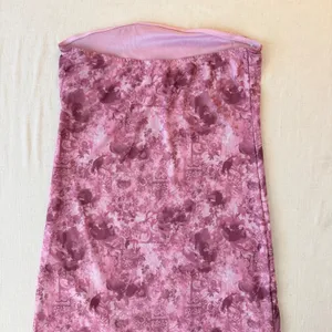 Full Tilt Fairycore Tube Maxi Dress Womens XL Pink Floral Strapless Slit Y2K thumbnail 10