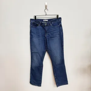 Levi's Signature Totally Shaping Straight Jeans W33 L28 Dark Wash Stretch Denim‎ thumbnail 6