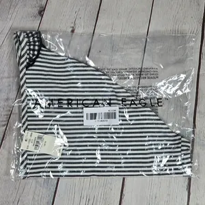 Aerie Seersucker Ruffle Bikini Bottom Striped with Gingham Ruffles Size‎ M NWT thumbnail 8