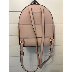Calpak Blush Pink Faux Leather Backpack Strappy‎ Stitch Detail Gold Hardware NEW thumbnail 3
