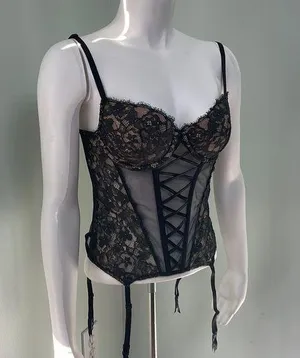 Victoria’s Secret Sexy Bustier Black with lace thumbnail 1