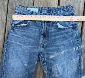 ZARA Distressed Denim Jeans Size 32 thumbnail 5
