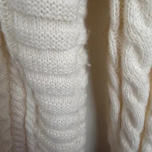 Aelfric Eden Cream Cable Knit‎ Sweater Medium Fisherman Minimalist Cozy Neutral thumbnail 5