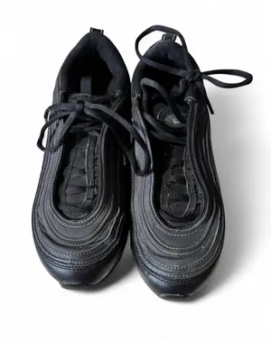 Nike Air Max 97 Womens Size 7 Running Shoes Black Silver DM8347-001 thumbnail 1