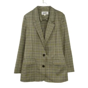 Urban Outfitters BB Dakota Tan Brown Plaid Blazer Jacket Small thumbnail 2