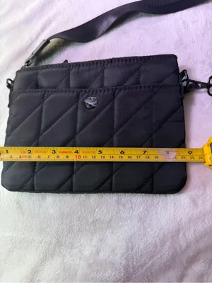 Nollie Black Quilted Crossbody Bag with Detachable Strap thumbnail 4