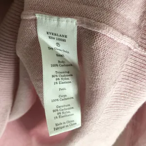 Everlane Womens Cashmere Sweater Mock Neck Pink Size S thumbnail 8