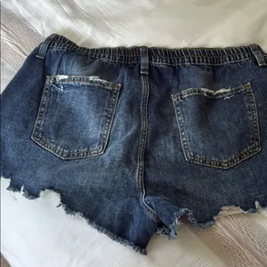 Aerie Distressed Blue Jean Shorts thumbnail 3