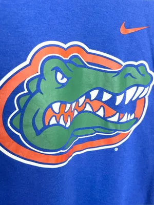 NIKE University of Florida Gators Blue & Orange Sporty Raglan Tee Size Large thumbnail 4