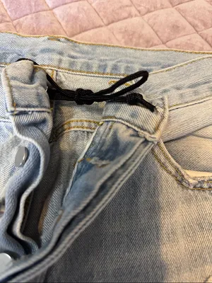 MNML Light Blue Denim Jeans with White Pocket Liner with Star application thumbnail 5