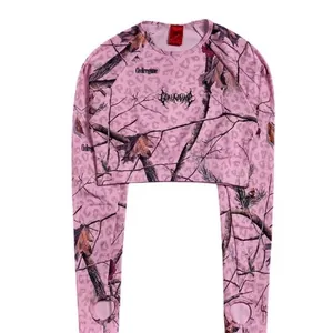 Civil Regime Concrete Forest Seamless Top Baby Pink Real Leopard Camo XL thumbnail 12