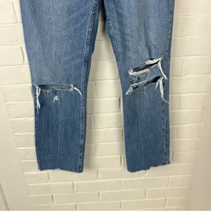 Abercrombie + Fitch Curve Love Ankle Straight Ultra High Rise Jeans Size 27/4 thumbnail 5