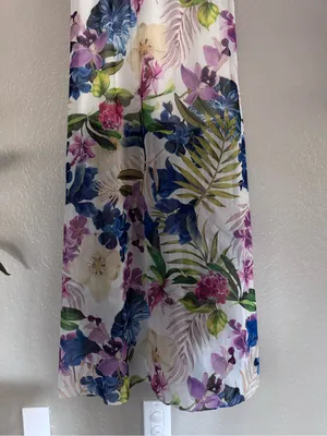 NWT $158 • Guess • Maxi Dress • Gilda • Floral Print • Small thumbnail 4