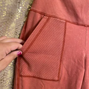 Aerie Burnt Orange Play Chill Move Jogger Leggings, Large thumbnail 3