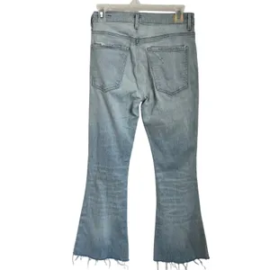 Citizens of Humanity Fleetwood High Rise Flare‎ Light Wash Raw Hem Jeans Sz 27 thumbnail 2