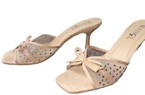 Tan kitten heels Size 8 thumbnail 1