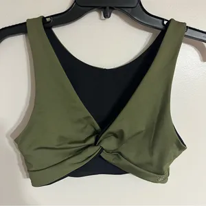Victorias Secret Olive Green Med Triangle Wide Strap‎ Swim Top Beach VS Ultimate thumbnail 1