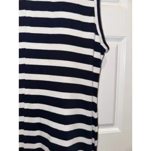 J.Crew Navy Blue White Striped High Low‎ Maxi Dress Size Small Cotton Nautical thumbnail 7